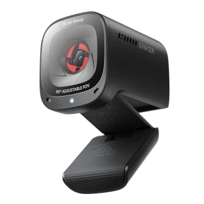 Immagine di Anker PowerConf C200 2K USB Webcam per Laptop Microfoni con Cancellazione del Rumore e K.I, Microfono Stereo, Angolo di Visione Regolabile, Correzione della Luce Copertura Fotocamera Integrata