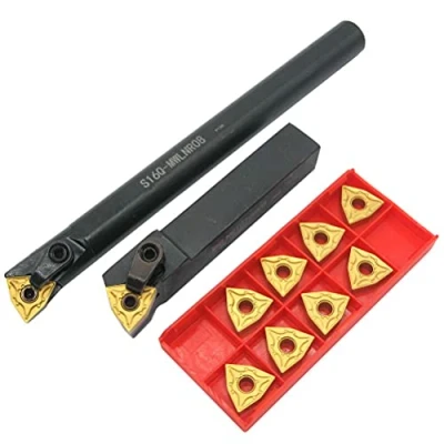 Immagine di 5/8&quot; tornio Excircle Portautensili per indicizzabile MWLNR1616H08 + in metallo barra di alesatura interna S16Q MWLNR08 inserti tornitura carburo WNMG431(WNMG080404)