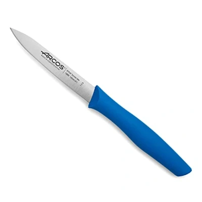 Immagine di Arcos Serie Nova Spelucchino Coltello per sbucciare Lama Acciaio Inossidabile Nitrum 100 mm Manico Polipropilene Colore Blu