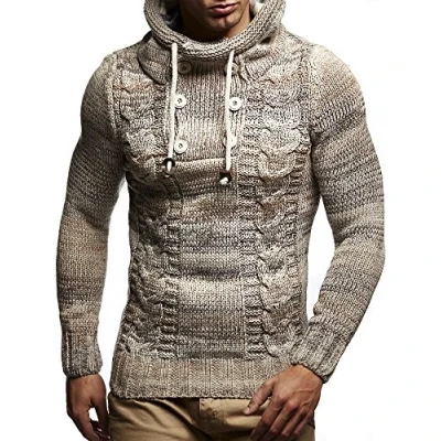 Immagine di Leif Nelson MIT Kapuze Felpa con cappuccio, Uomo, Taglia: XL, Beige