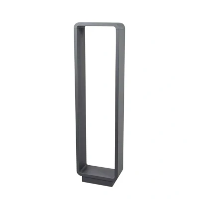 Immagine di lampada LED da esterni &#039;ninon&#039; (Moderno) colore Nero, in Alluminio (1 luce, lampadina inclusa) di Lucande lampioncino, paletto luminoso, viale, lampione
