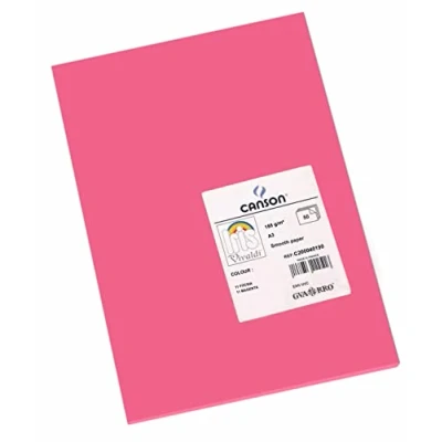Immagine di Guarro Canson 200040190 Foglio A3, Confezione da 50 Pezzi, Fucsia