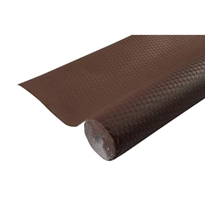 Immagine di Pro Nappe Rif 800629I Cartone da 16 tovaglie usa e getta in carta goffrata Goffratura unica, estetica profonda Rotolo 6 m di lunghezza 1,20 larghezza Colore cioccolato Made