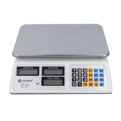 Immagine di Bilancia per Negozi di Precisione, Elettronica, Display Digitale, Portata fino a 40 kg, Precisione +/ 2 g, HDWR wagPRO S40
