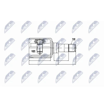 Immagine di NTY NPW FR 077 Kit Giunto Omocinetico Assale anteriore Sx, sul lato del cambio, ruota FORD: Transit Custom V362 Bus, Van