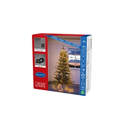 Immagine di Konstsmide 6398 810 Mantello di luci LED per albero esterno ERP: E (A G) via alimentatore a spina Numero lampadine 400 (monocolore) Ambra Lunghezza