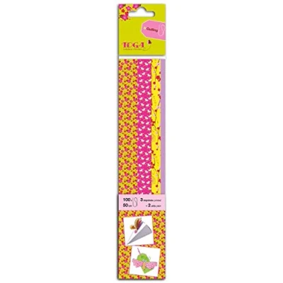 Immagine di DRAEGER PARIS 1886 PQW005 100 Strisce di Quilling Stampate, Carta, Multicolore, 0,3 x 50 0,1 cm