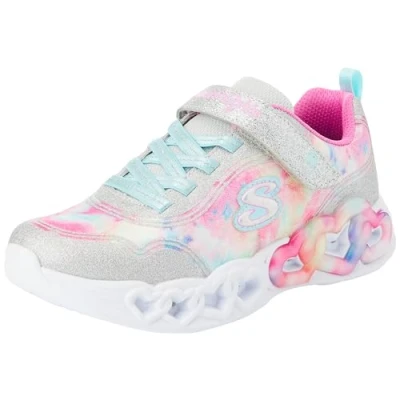 Immagine di Skechers Girls, Sneaker, Silver Sparkle Mesh/Multi Trim, 36.5 EU