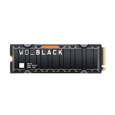 Immagine di WD_BLACK SN850 1TB M.2 2280 PCIe Gen4 NVMe Gaming SSD with Heatsink Works PlayStation 5 up to 7000 MB/s read speed