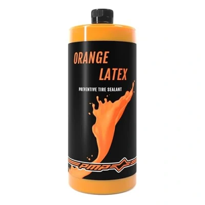 Immagine di PMP Orange Latex Lattice Liquido Sigillante Antiforatura per Coperture Tubeless MTB e STRADA Bottiglia 1000 ml