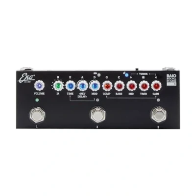 Immagine di EKO GUITARS BAIO B PEDALE MULTIEFFETTO CON IR INTEGRATI PER BASSO Elettrico e Acustico, 8 Amplificatori, Controlli di Tono, Compressore, Chorus, Phaser Delay
