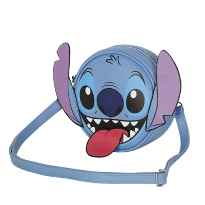 Immagine di Karactermania Disney LILO AND Stitch Tongue Round Borsa a tracolla per bambini, Taglia: One Size, Azul