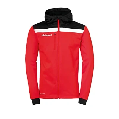 Immagine di uhlsport Felpa con zip, Taglia: XL, Rot/schwarz/weiß