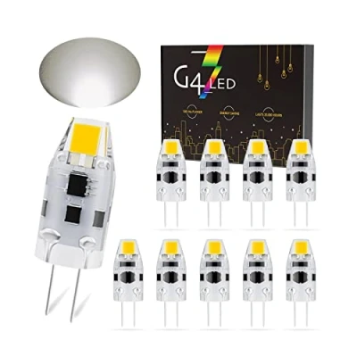 Immagine di 10pezzi G4 LED lampadine, 2W lampadine sostituisce 20W alogene, 180LM, AC/DC 12 24V, Dimmable, Base Perno (Color : Bianco Naturale)