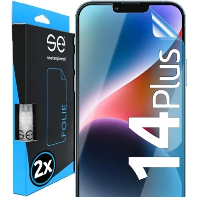Immagine di smart engineered 2x3D Screen Protector for Apple iPhone 14 Plus Transparent
