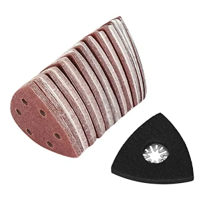 Immagine di Levigatura Set Carta Vetrata per Fein Oscillante Multi Tool Cutting Cutter Pad 101 pezzi