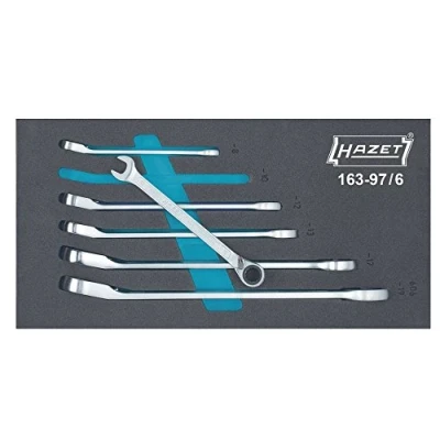 Immagine di HAZET 163 97/6 Chiave a cricco ad anello fissa 342 Safety Insert System 6