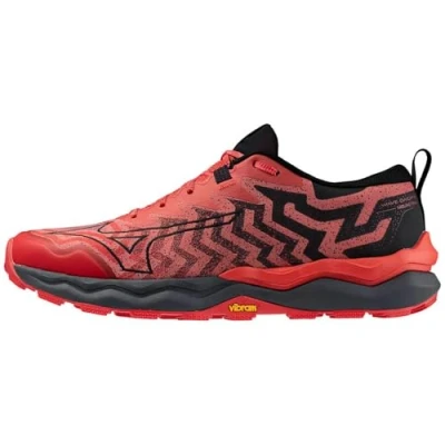 Immagine di Mizuno WAVE Daichi 8 Scarpe da trail running, Uomo, Taglia: 42, Cayenne/black/high risk red Tessuto / sintetico