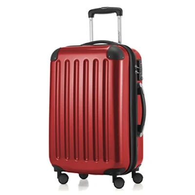 Immagine di HAUPTSTADTKOFFER ALEX Bagaglio a mano con scomparto per laptop, Valigia rigida, Trolley espandibile, 4 doppie ruote, TSA, 55 cm, 42 litri, Rosso
