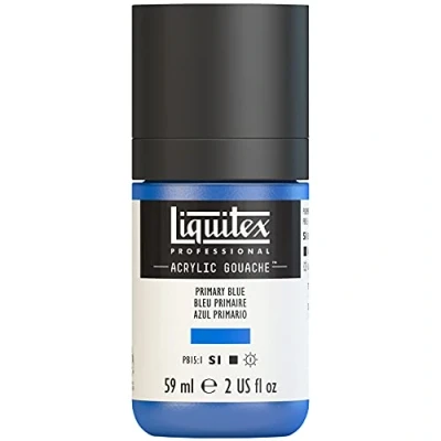 Immagine di Liquitex Acrylic Gouache Colore Acrilico Effetto 59 ml Primary Blue