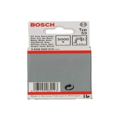 Immagine di Bosch Accessories 2609200212 Graffette punto sottile tipo 53 5000 pz. Dimensioni (L x L) 12 mm 11.4