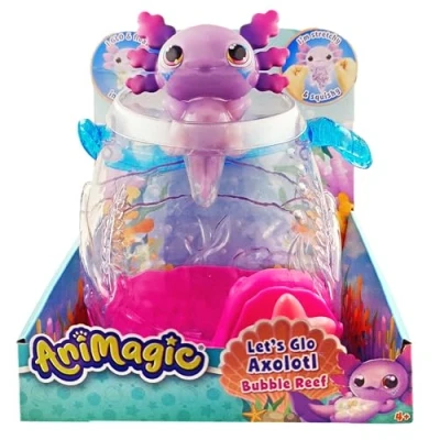 Immagine di Animagic Let&#039;s GLO Axolotl Bubble Reef, Colore 1 Acquario Viola, Medium, 930943.006
