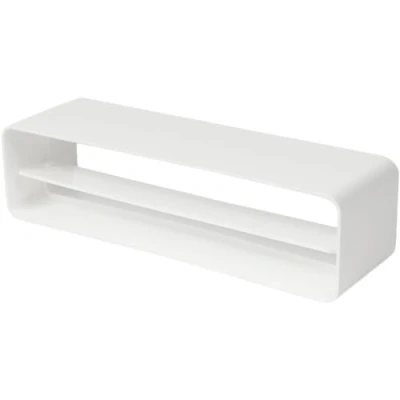 Immagine di Vent Systems 220 x 55 mm Connettore canale rettangolare con ammortizzatore di ritegno in plastica per sistemi ventilazione piatti Raffreddamento, riscaldamento, ventilazione, HVAC