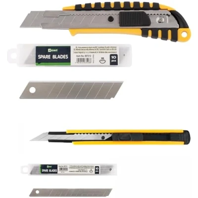 Immagine di D.RECT Set di 2 Cutter, Giallo, 3 x Cutter/20 Lame, unità