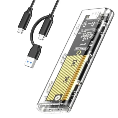 Immagine di case SSD M.2 nvme usb C nvme,adattatore m2 lettore hard disk esterno USB3.1 Gen2 per PCIe M Key 2230/2242/2260/2280 con UASP adattatore