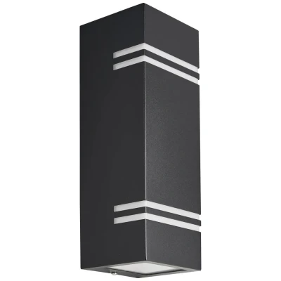 Immagine di Lutec STRIPES 1130110 Lampada da parete per esterni a LED (monocolore) 12 W Nero
