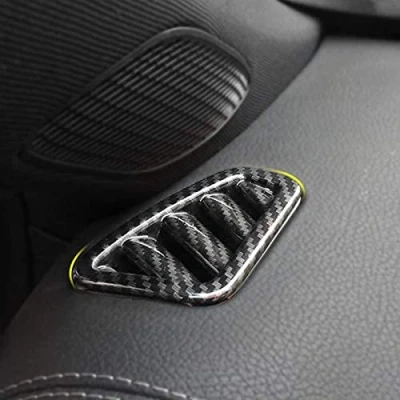 Immagine di HIGH FLYING per Classe A W177 V177 2019 2022 Cornici dei Pannello Interno Ventilazione Plastica ABS 2 Pezzi (Colore Fibra di Carbonio)