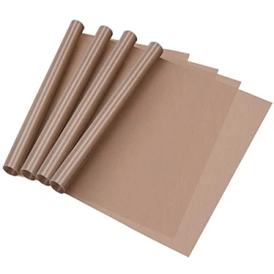 Immagine di XNJIHWA 4Pcs Teflon Carta da forno Riutilizzabile Trasferimento Foglio Antiaderente Resistente al Calore in Fibra di Vetro per cottura e tostatura,40 x 30cm