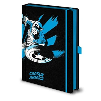 Immagine di Marvel Taccuino per Appunti, Bianco/Blu/Nero, A5