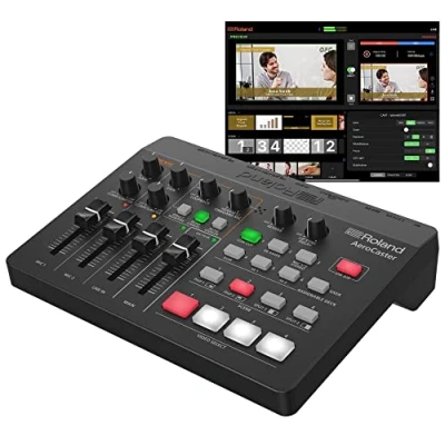 Immagine di Roland AeroCaster VRC 01, Sistema per lo Streaming Live Potente soluzione wireless la produzione multi camera, con controller hardware/interfaccia audio e una completa app iPad