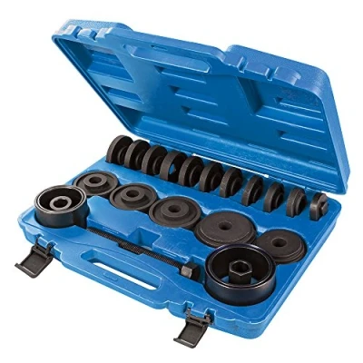 Immagine di Silverline 588812 Kit di Smontaggio dei Cuscinetti delle Ruote, Nero, Set 22 Pezzi