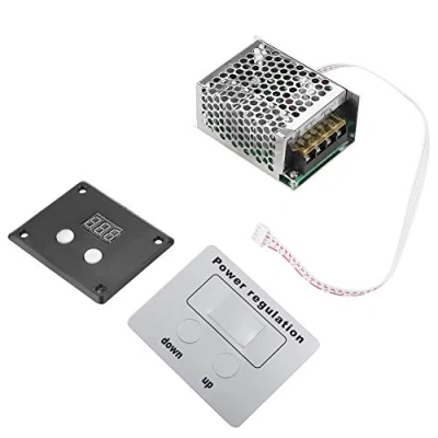 Immagine di SCR Regolatore di Tensione Digitale AC 220V 40000W Velocità del Pannello Modulo Dimmer Termostato per l&#039;acqua Riscaldatore Piccoli Motori