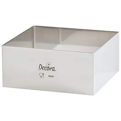 Immagine di Decora 0063791 Quadrato Inox, 30 x 4.5 cm in Acciaio Inossidabile, Argento