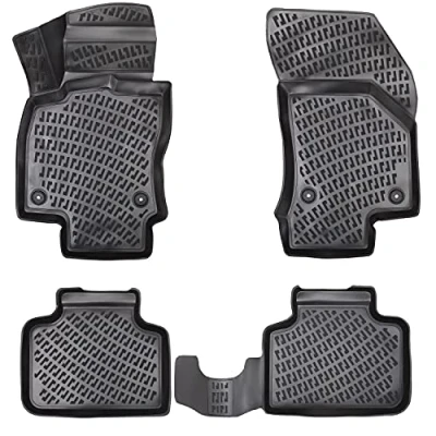 Immagine di Elmasline Design 3D Set di tappetini in gomma per Kia Stonic dal 2017, bordo extra alto 5 cm