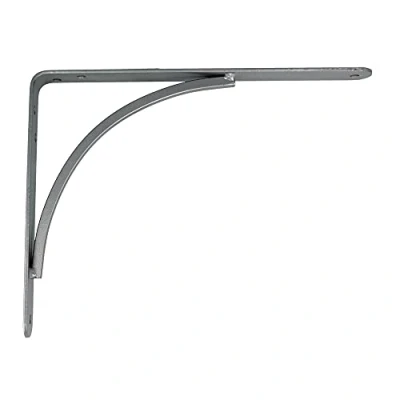 Immagine di Amig Staffa per mensole a muro Supporti Reggimensola Staffe in Acciaio Colore: Grigio Metallizzato Dimensioni: 250 x 200 Peso max: 65 kg