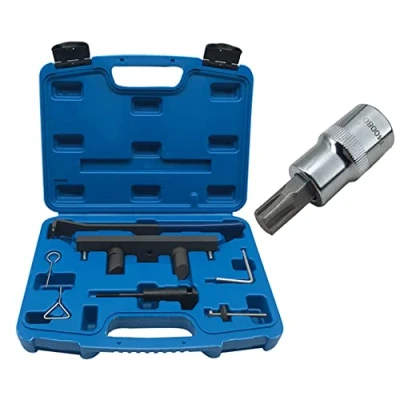 Immagine di ZKTOOL Strumenti per la Distribuzione del Motore, Compatibile con Audi VW C6 A4L A6L 2.0L Turbo FSI/TFSi BPJ CDL, OEM T10252, Bloccaggio Fasatura Allineamento Albero a Camme e Motore