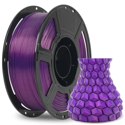 Immagine di Flashforge Filamento PLA Sparkle HS 1,75 mm 1 kg di stampa 3D ad alta velocità con effetto glitter in viola Aurora
