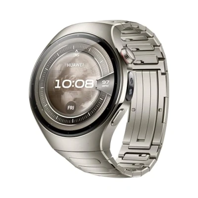 Immagine di Huawei Watch 5 46mm Argento (Zilveren Titanium Cinturino)
