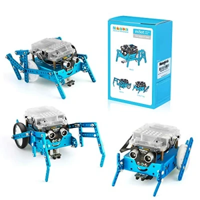 Immagine di Makeblock mBot Pacchetto Aggiuntivo Sei Zampe, Robotica 3 in 1 Aggiuntivo, forme, Scarabeo, Mantis, Crazy Frog