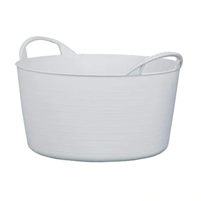 Immagine di RED HOG Flexi, contenitore per casa, giardino, edifici, super resistente, multiuso, con manici, capacità: 120 kg, 35 x 23 30 cm (14 l, verde pistacchio)
