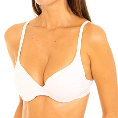 Immagine di DIM Reggiseno Push Up Mezza Coppa Invisifree Donna x1, Rosa, 85C