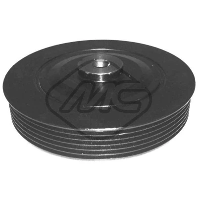 Immagine di Metalcaucho 02849 Puleggia Albero Motore 132mm 6 con bullone/vite RENAULT: Scénic 1, Megane 1 Coach, Scenic