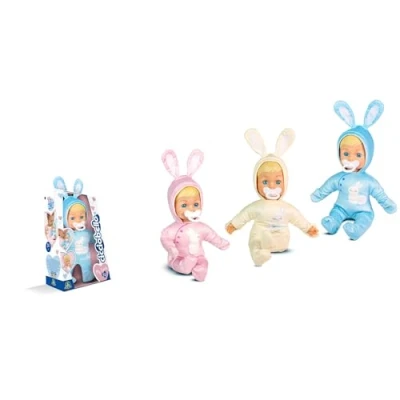 Immagine di CICCIOBELLO, Poppon 30 cm, con simpatico pigiama orecchie di coniglio, modelli casuali, giocattoli per bambini dai 2 anni in su, CCBE1