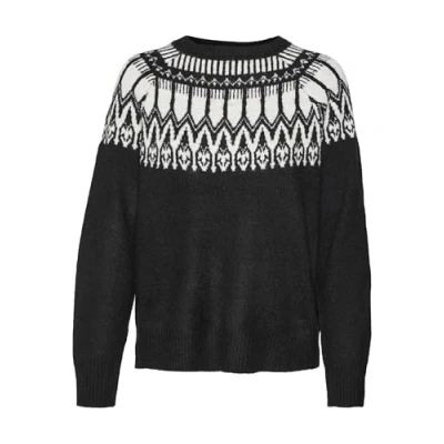 Immagine di Vero Moda Nordic GA REP BOO Maglione, Donna, Taglia: Large, Black