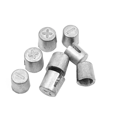 Immagine di WANGCL 4 coppie manicotti per terminali batteria, batterie adattatori convertitori batteria auto catodici in materiale metallico anodo