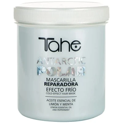 Immagine di tahe, polar antarctic, maschera riparatrice per capelli, all’olio essenziale di limone e menta, effetto freddo, 700 ml